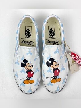 Vans Disney 50th Anniversary Classic Slip On Womens 10.5 Mens 9 Mickey Mouse NWT